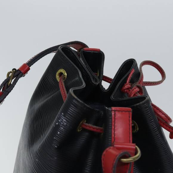 LOUIS VUITTON Epi Noe Shoulder Bag Bicolor Black Red M44017 - Picture 6 of 12